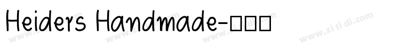 Heiders Handmade字体转换